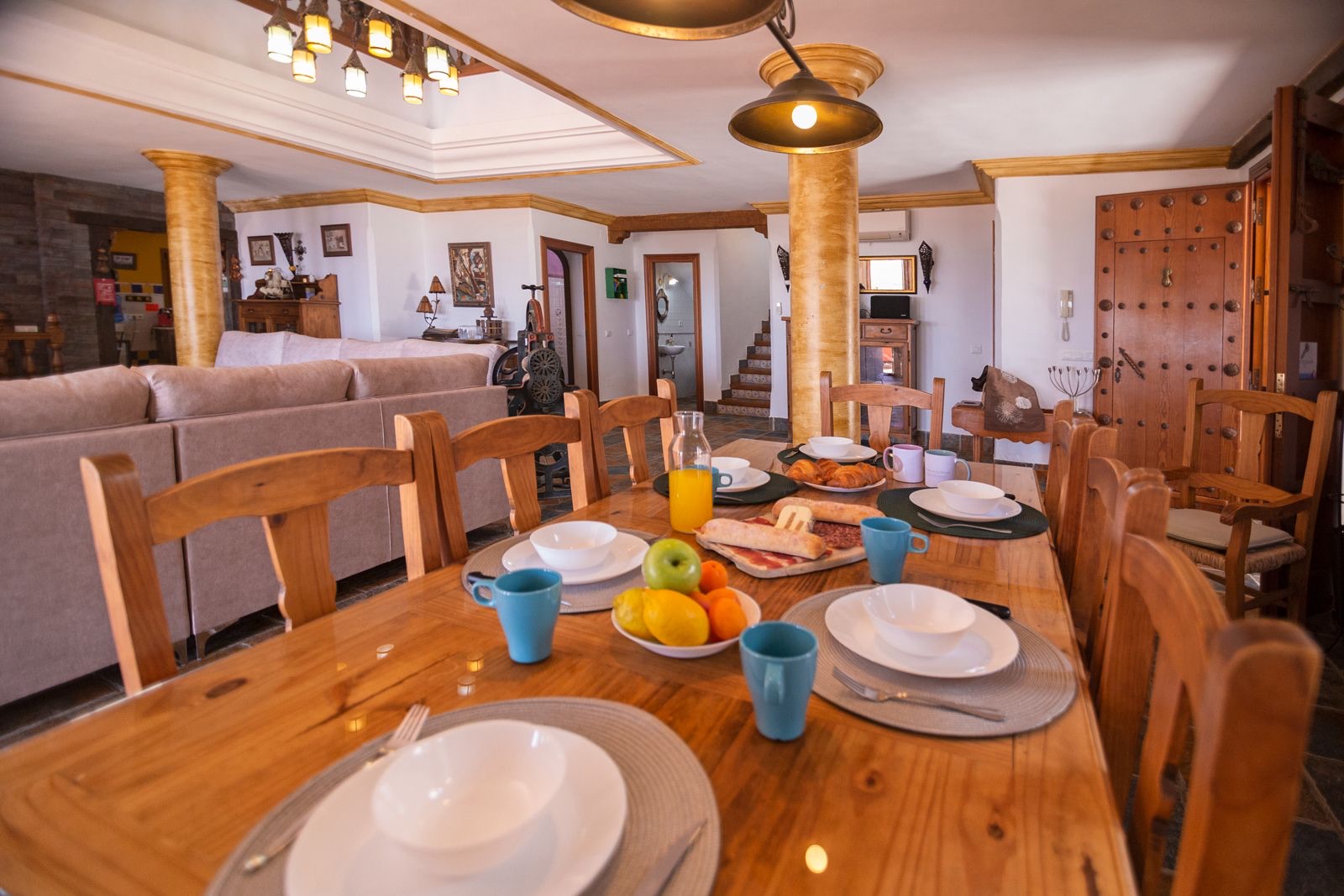 Salón comedor del cortijo
